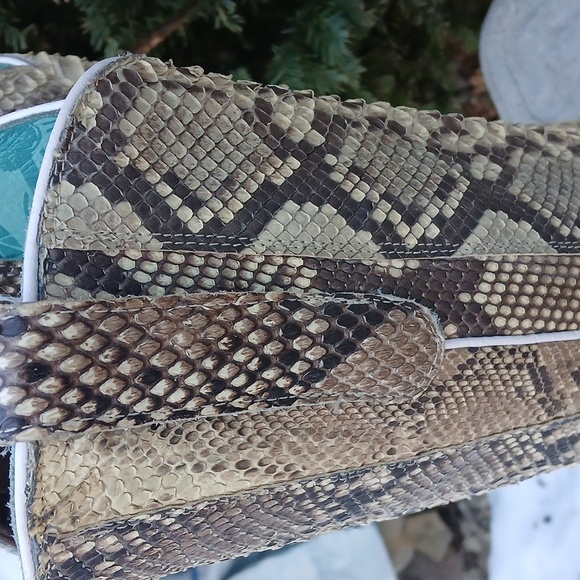 Corral Women's Nude Full Python Tall Boot EUC size 9.5 - Picture 5 of 12